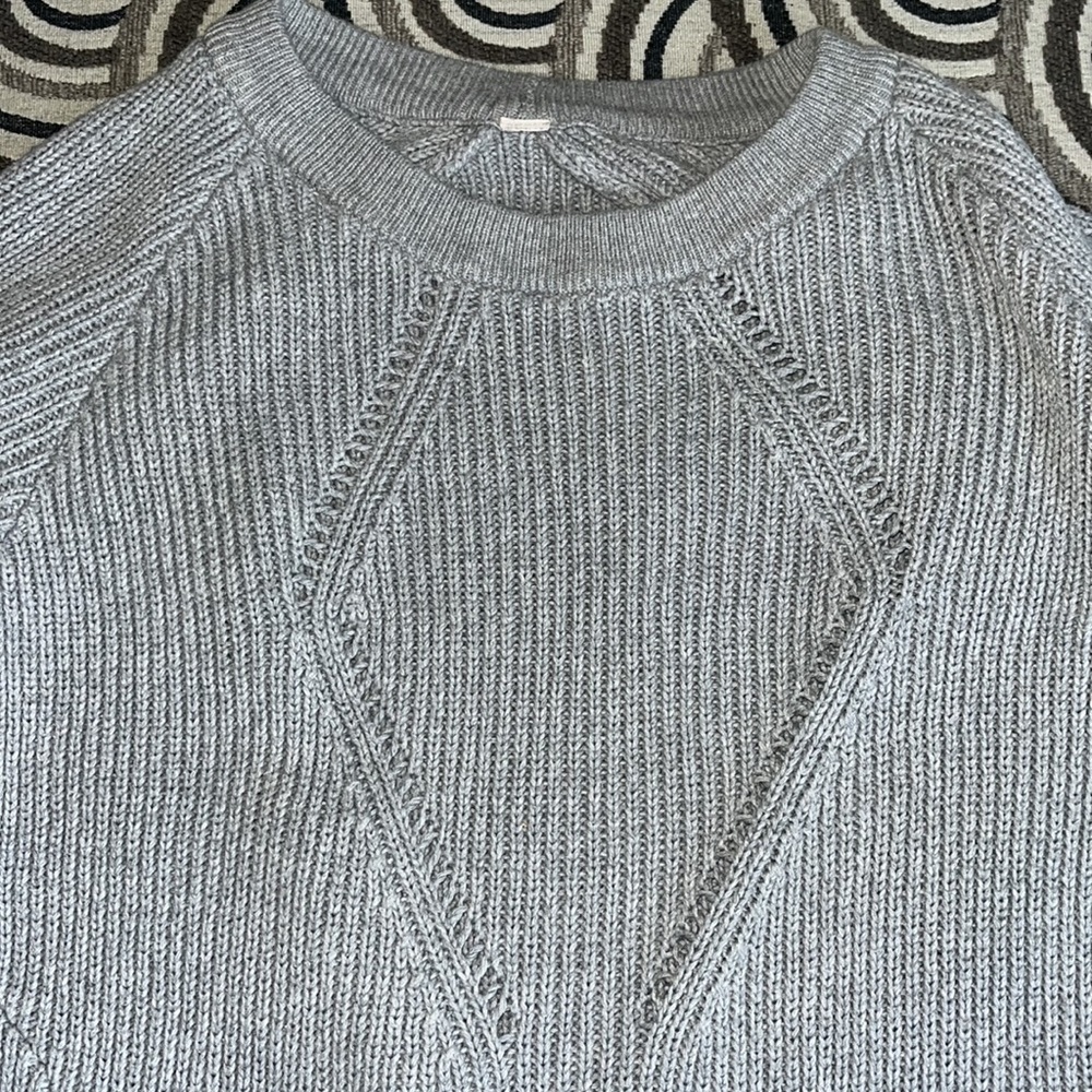 Lululemon The Sweater The Better in Heathered Medium Grey. Go by Measure… - Picture 7 of 13